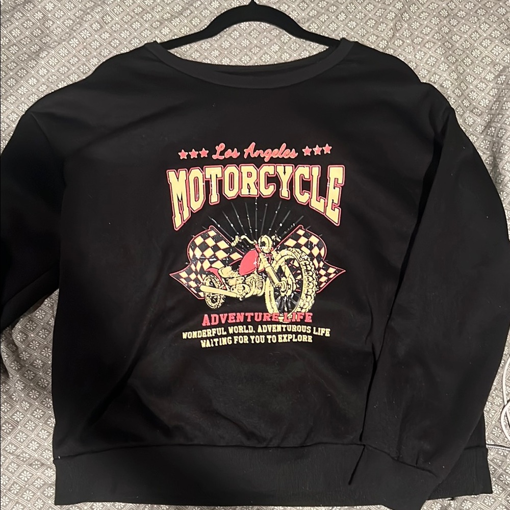 Los Angeles Motorcycle Black Sweater